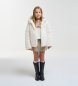 Colmar Beige Real Fur Edge reversible coat