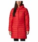 Compar Columbia Long Down Jacket Lake 22 red