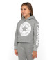 Converse Sweatshirt cortada Assinatura cinzenta