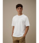 C.P. Company T-shirt 30/1 com log�tipo na manga branco