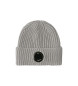 C.P. Company Gorro extra fino lana merino gris