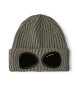 C.P. Company Extrafijne Merino Goggle grijze muts
