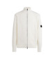 C.P. Company Maglione bianco con zip Lambswool GRS