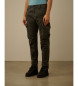 C.P. Company Pantalon cargo en satin stretch vert