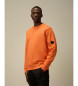 C.P. Company Sweatshirt Diagonaal Verhoogd oranje