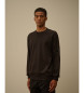 C.P. Company Diagonal embossed sweatshirt black