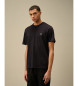 C.P. Company T-shirt 30/1 com logtipo azul-marinho