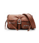 Desigual Brown shoulder bag with pockets
