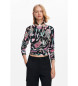 Desigual Trui met bloemendetails zwart