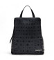 Desigual Leather effect backpack black circles