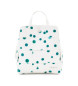 Desigual Braided backpack white drops