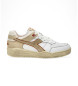 Diadora Leder Turnschuhe B.560 Gebraucht wei