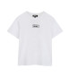 DKNY Vit kortrmad t-shirt med tryck 