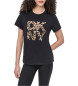 DKNY Leopardja majica črna