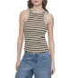 DKNY Beigefarbenes Schwimmer-T-Shirt