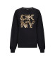 DKNY Bluza z nadrukiem zwierzęcym czarna