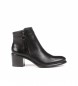 Dorking by Fluchos Lexi Schwarze Lederstiefeletten -Hhe Absatz 6cm