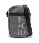 EA7 Sporty shoulder bag with front logo XL grey
