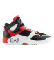 EA7 Zapatillas New Basket rojo, negro
