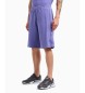 EA7 Logo Series Organic Cotton Bermuda Shorts lilac