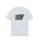 EA7 Biała koszulka z logo
