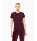 EA7 Athletic Velour T-shirt maroon