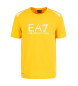 EA7 Osnovna majica z rumenim logotipom