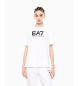 EA7 T-shirt de lantejoulas branca