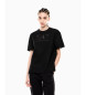 EA7 T-shirt de lantejoulas pretas