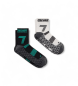 EA7 Pack 2 pares de meias Crusher Distance Socks preto, branco, preto