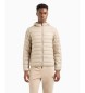 EA7 Opvouwbaar beige donsjack