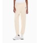 EA7 Pantaloni tuta Graphic Series in misto cotone beige