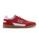 EA7 Heritage Leather Sneakers red