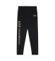 EA7 Leggings neri lucidi per bambina