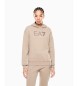 EA7 Beżowa bluza z serii Logo