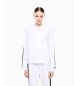EA7 Hoodie Logo Series vit
