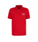 EA7 Koszulka polo Tennis Pro z czerwonego materiału technicznego