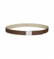 EA7  Ceinture rversible marron