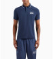 EA7 Basic navy polo shirt