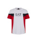 EA7 T-shirt bianca con logo