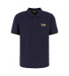 EA7 Navy knitted polo shirt