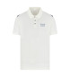 EA7 Plain off-white polo shirt