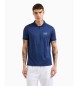 EA7 Tennis Pro-poloshirt i teknisk Ventus7-stof, blå