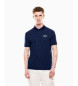 EA7 Polo Tennis Pro bleu bicolore