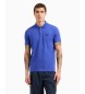 EA7 Stretch Pique Polo blue