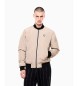 EA7 Beige Premium Shield Bomberjacke