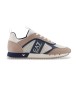 EA7 Zwart-wit beige sportschoenen