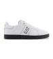 EA7 Baskets classiques en cuir blanc