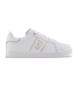 EA7 Klassische Leder-Sneakers weiß