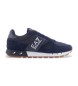 EA7 Scarpe da ginnastica blu navy Legacy in bianco e nero